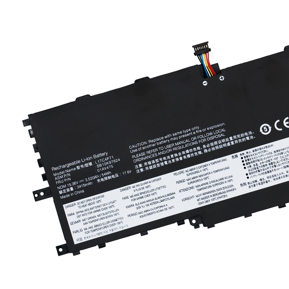 Аккумулятор для ноутбука Lenovo ThinkPad X1 Yoga 15 36 SB10K97623 SB10K97624 01AV474 01AV475 3500 в 2018 Вт · ч L17C4P71