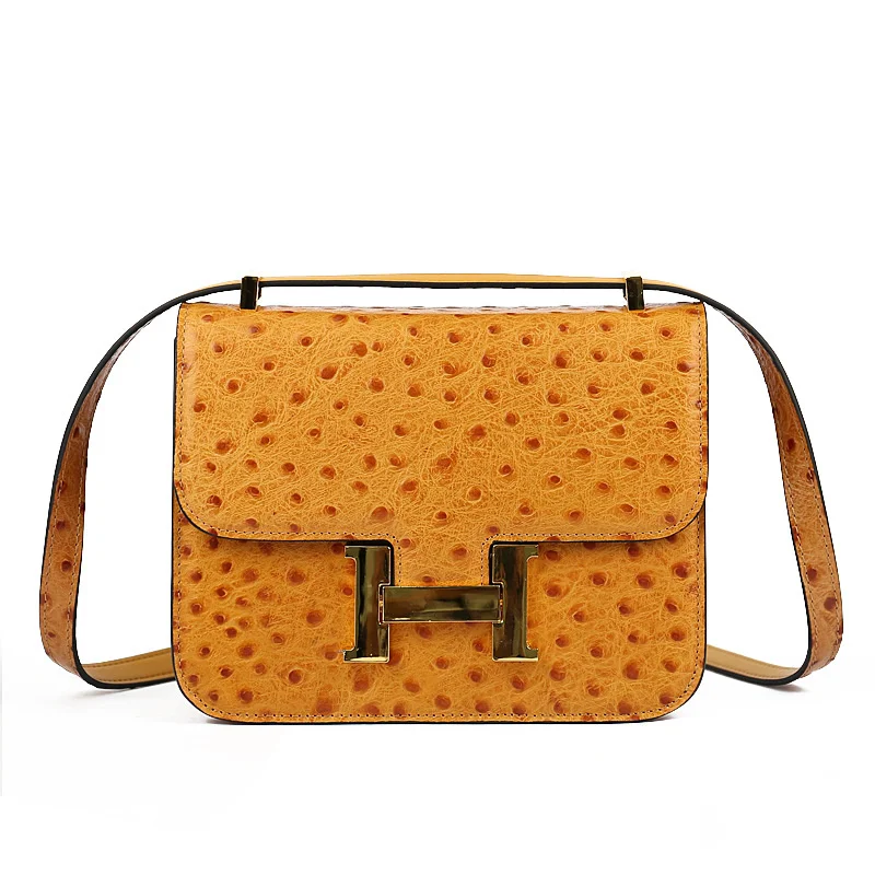 

Bag women's leather bag 2021 new trend lock Single Shoulder Messenger Bag Small Square bag live broadcast