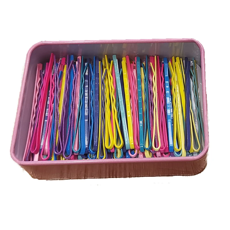 YYOUFU новые милые коробки упакованы черные Красочные Металлические Заколки для