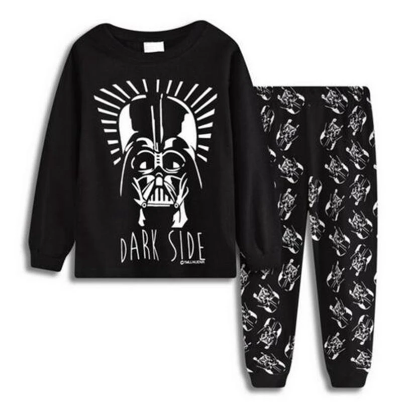 Новинка пижамы с длинным рукавом для мальчиков Детские пижамные комплекты