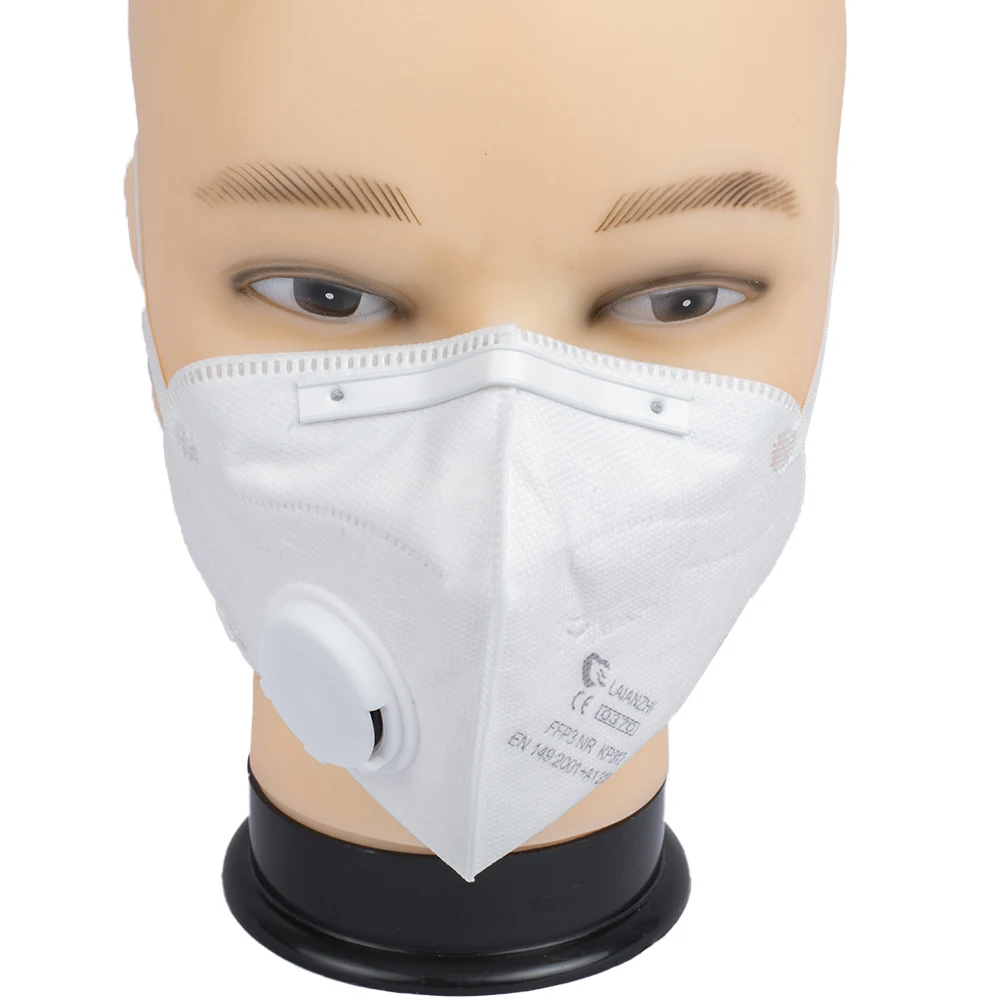 

10pcs Laianzhi KP312 Valved FFP3 Mask CE EN149 Foldable Headband Particulate Respirator Dust Disposable Protective Mask