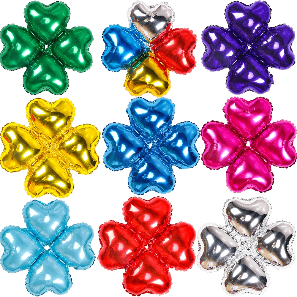 

Colorful Four Leaf Clover Foil Balloon Birthday Party Decorations Baby Shower Decorations For Girl Wedding Decoration Wholesale