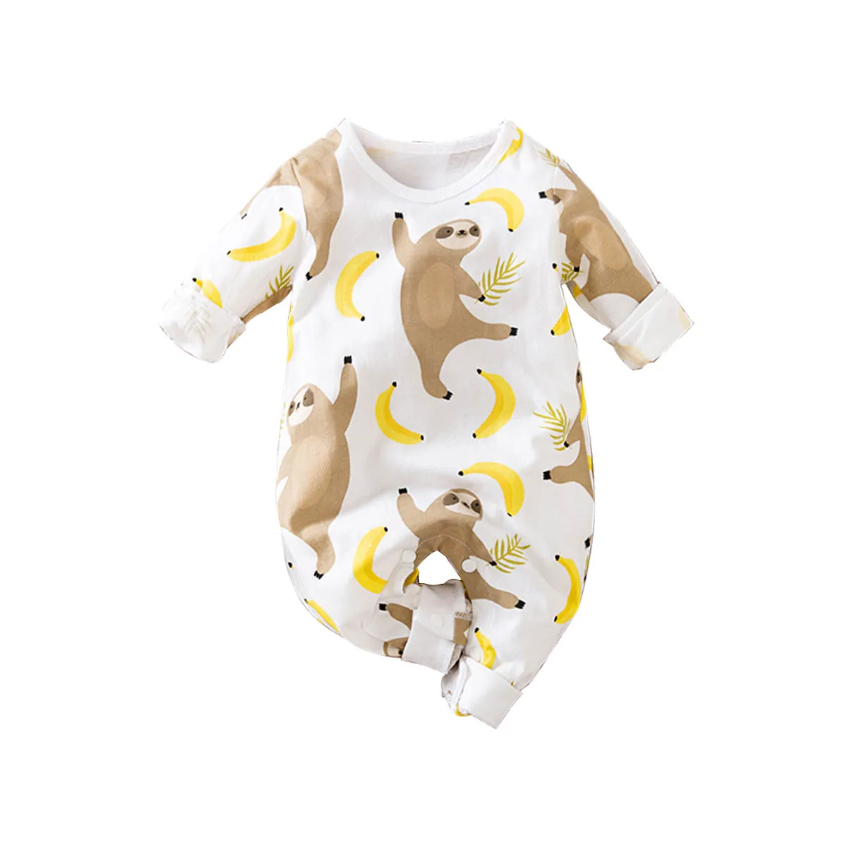 

YiErYing Baby Clothing Newborn Rompers 100% Cotton Autumn and Winter Long-Sleeved Baby Onesies