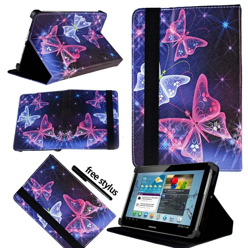 KK&ampLL For Samsung Galaxy Tab p5100 10.1 inch - PU Leather Smart Tablet Stand Folio Cover Case + Free stylus | Компьютеры и офис