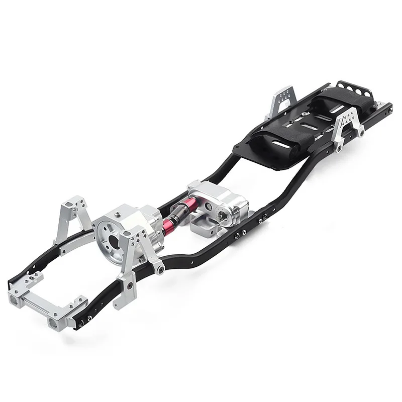 

31m 12.3inch Wheelbase Prefixal Gearbox Metal Chassis Frame for 1/10 RC Crawler Car Axial SCX10 & SCX10 II 90046