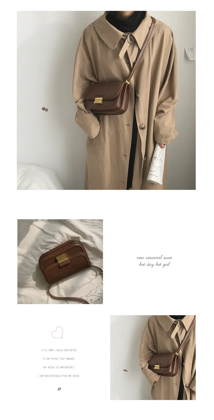 

201811.25 High-quality horizontal bag, fashion leather bag, messenger bag