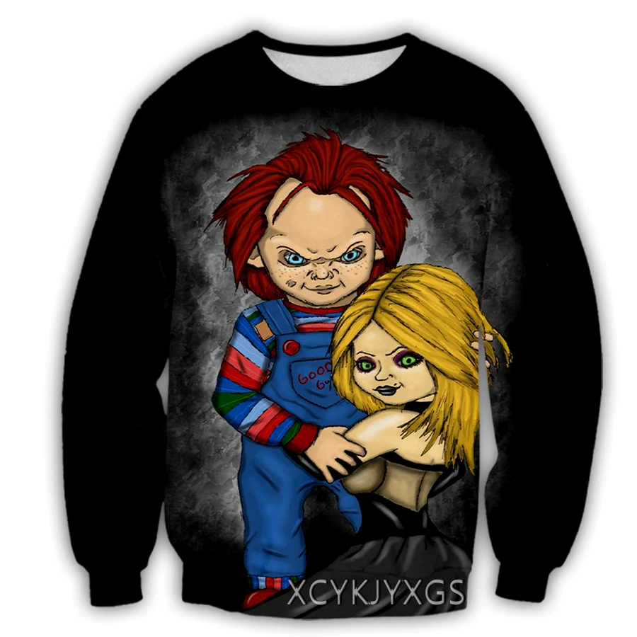 Новый мужской/женский пуловер с 3D принтом из фильма ужасов Чаки повседневный