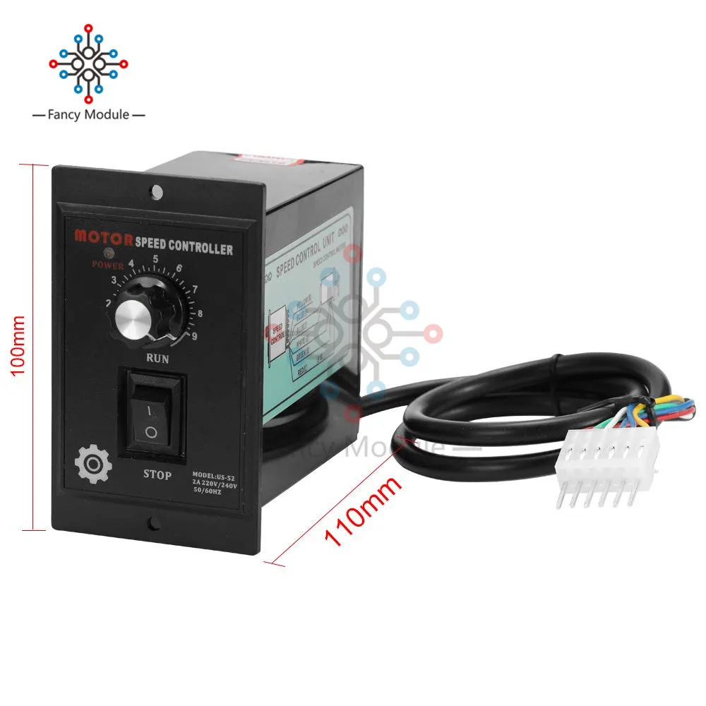 Однорядный 6-контактный регулятор частоты вращения электродвигателя 400 Вт 220 В