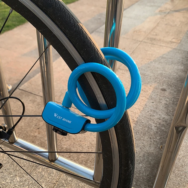 

WEST BIKING Bike Cable Lock Super Anti-theft Locks for Bicycle Electric Bike Motorcycle Gates Copper Core Durable Steel MTB Lock