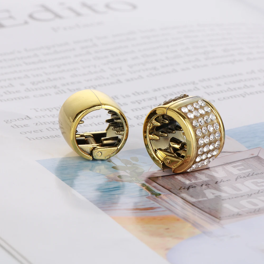 Мини-повязка для волос в стиле панк Женская резинка цветная с кристаллами