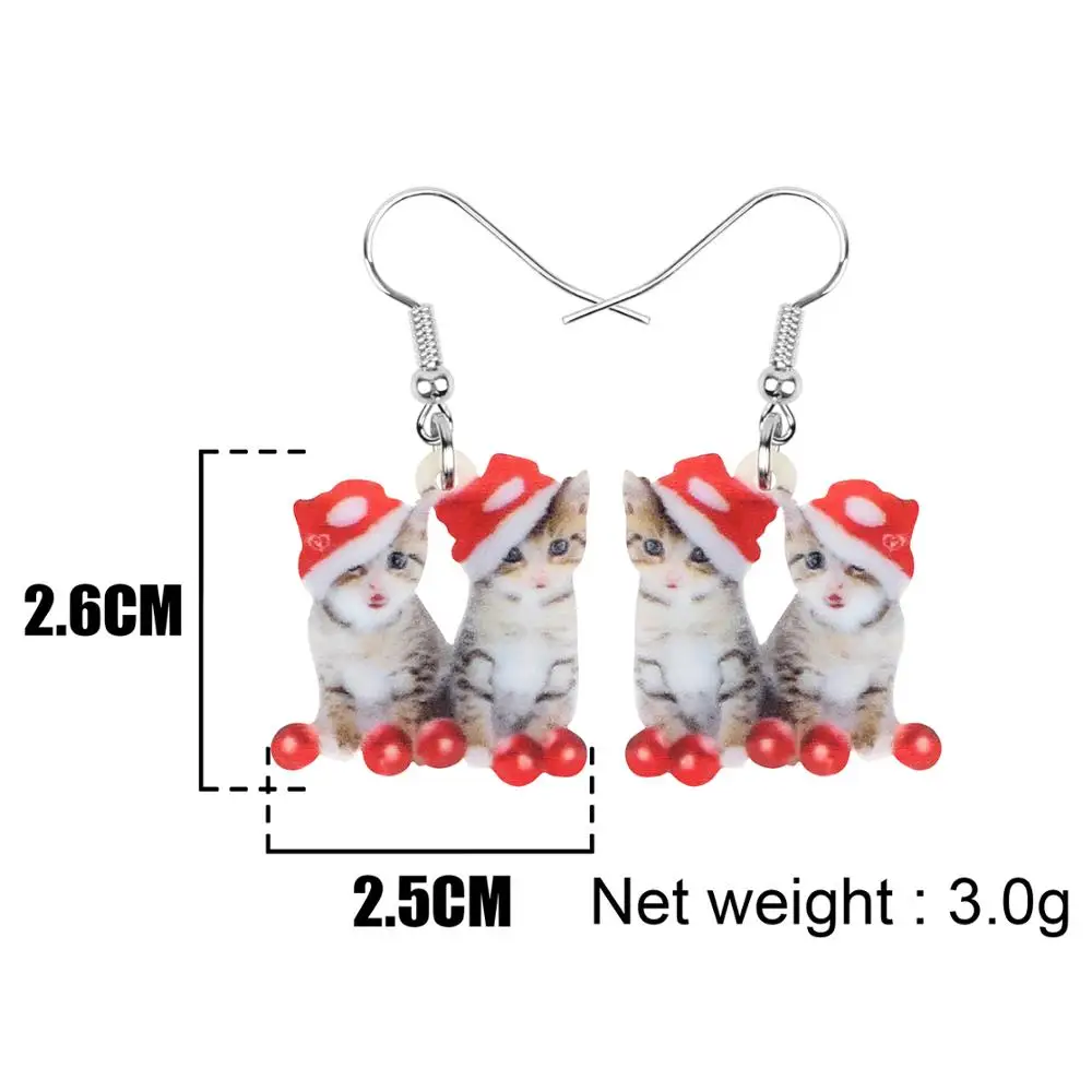 Bonsny акриловые рождественские двойные американские подростковые кошачьи шарики