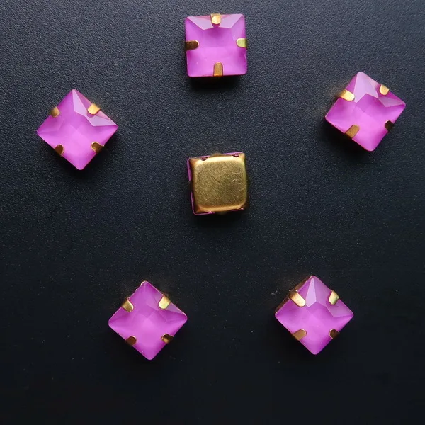 A16 Purple Золотой Коготь 50 шт/уп желе конфеты и AB цвета стекло кристалл 8 мм квадратной формы пришить стразы бисер одежда diy отделка - Цвет: A16 Purple
