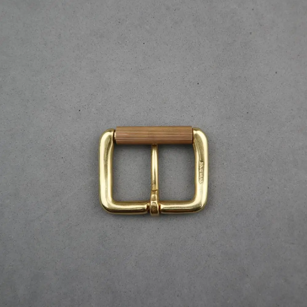 DIY Leahtercraft аппаратное обеспечение 1-1/2 ''(38 мм) Бор твердая латунная пряжка ремня Ролик Пряжка#90311-B38
