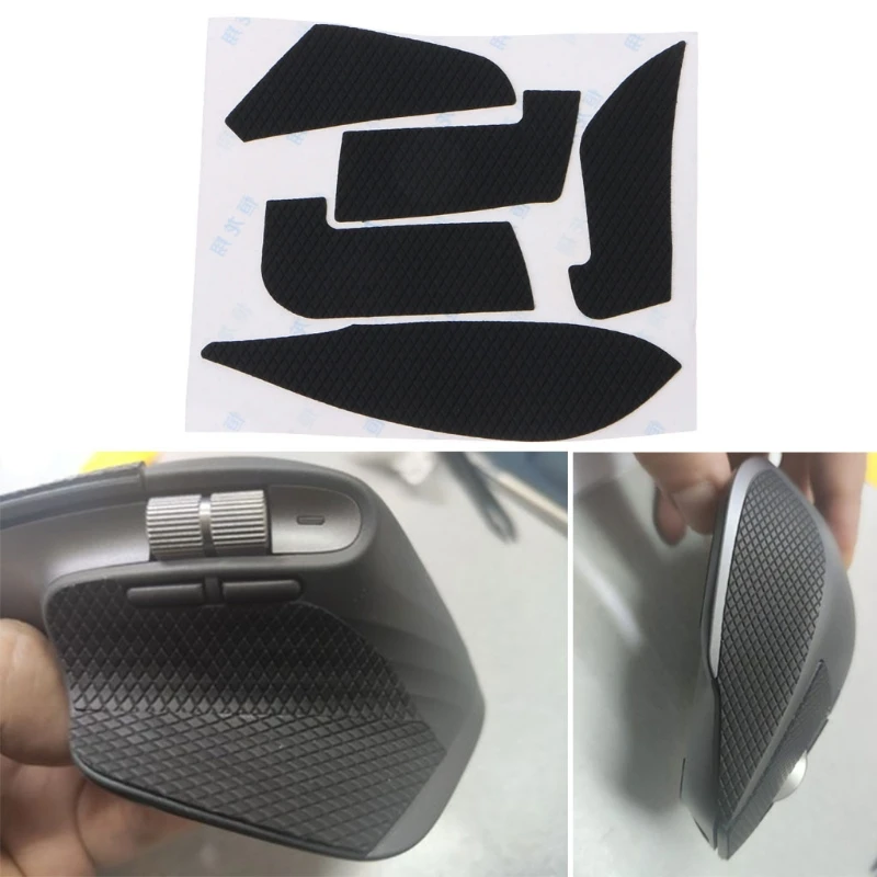 

Handmade Anti-Slip Gaming Mice Sticker Skin Suck Sweat Ultra-thin for logitech MX Master 3 Mouse 1 Set Black