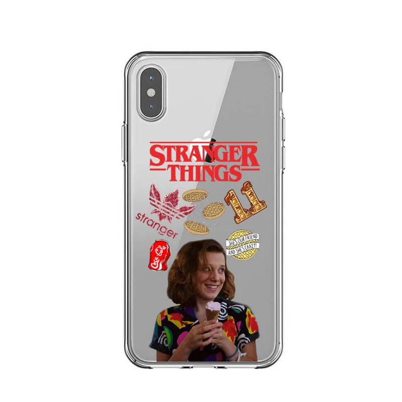 TPU Stranger things Сезон 3 чехол для телефона для iPhone X XR XS MAX 6 7 8 plus 5 5S 6s SE 11 Pro Max прозрачный мягкий силиконовый черный чехол - Цвет: TPU