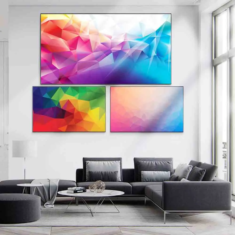 

Nordic abstract oil painting rainbow vortex art canvas painting living room corridor office home decoration mural