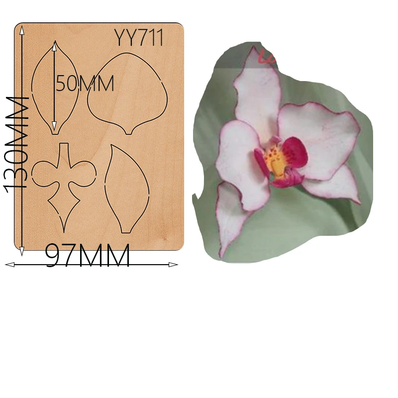 

Decorative flower wooden dies Suitable for common die cutting machines on the marketLarge Die Cut, Bundle of FlowersYY711