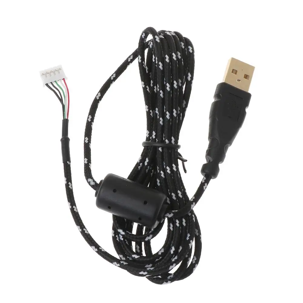 Позолоченный прочный нейлоновый usb кабель для мыши оптический Microsoft IO1.1 IE3.0