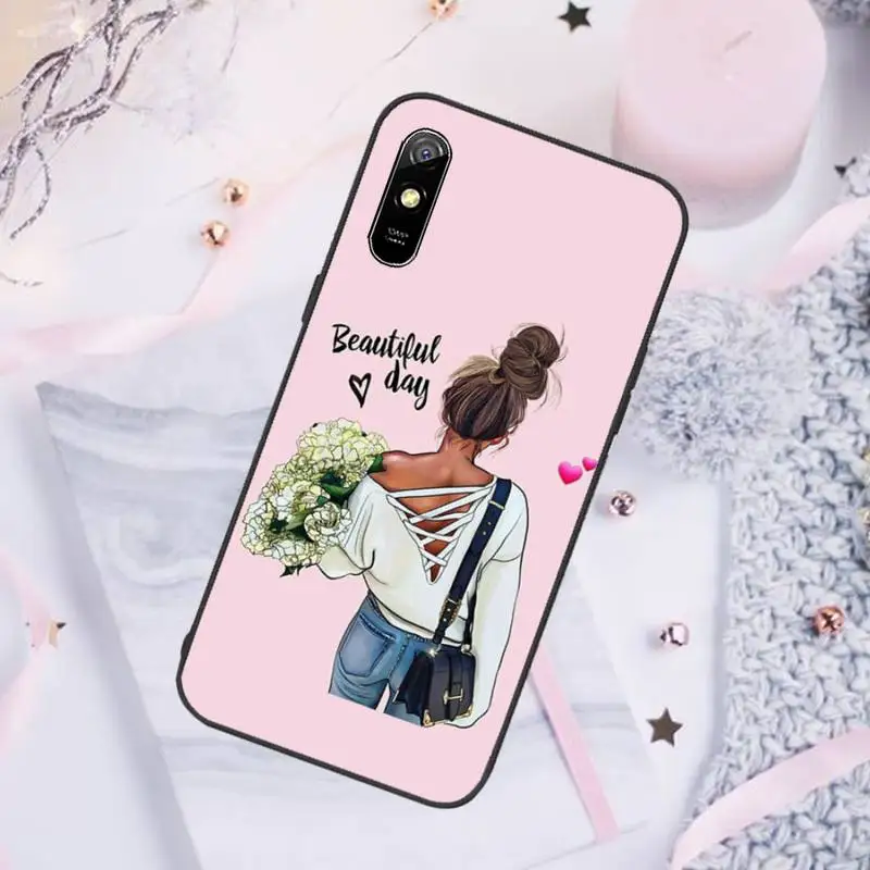 

Girl Boss Pink Women power Phone Case For Xiaomi Mi Redmi Note 8T 9T 9S 9A 10 7 8 9 Lite pro