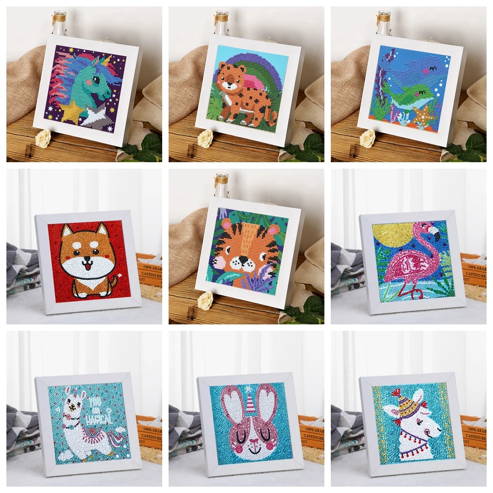

Diamond Art for Kids Cute Small and Easy 5D Diamond Art Painting Kit Crystal Gems Embroidery for Girls Boys Beginners Art Crafts