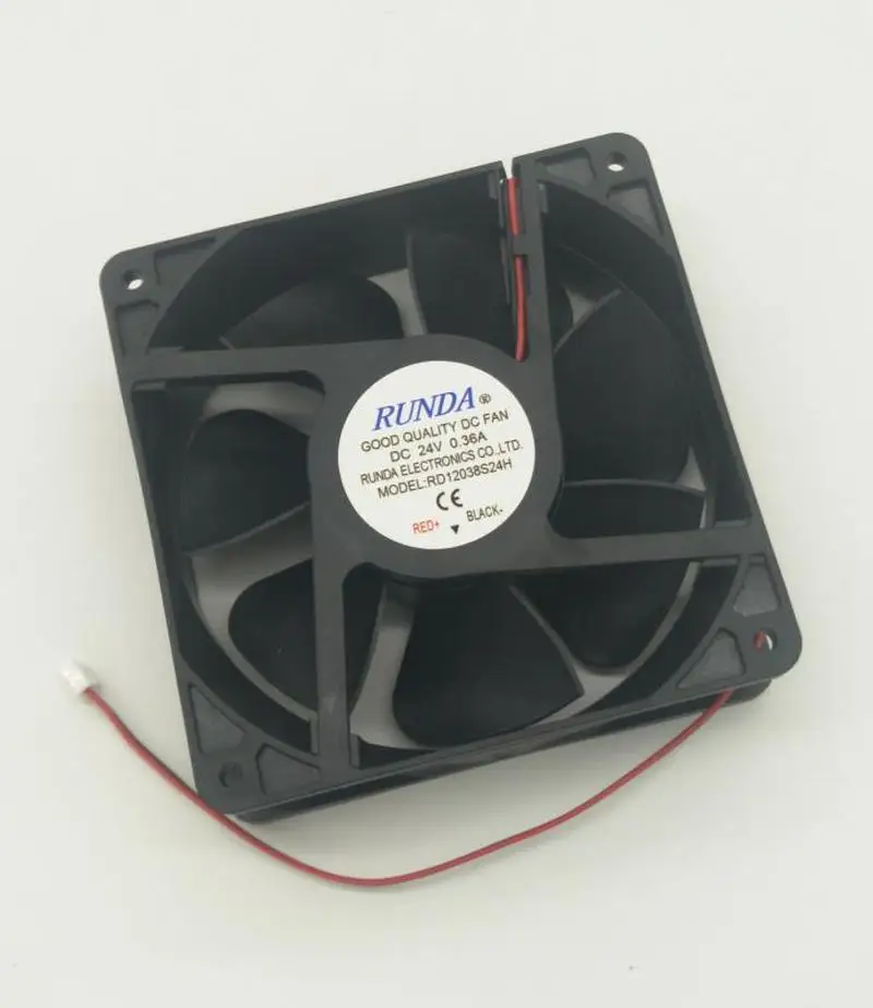 Для рунда RD12038S24H DC 24V 0.36A 120x120x38 мм 2-провод Сервер охлаждающий вентилятор один год гарантии