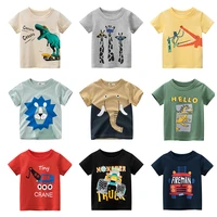 t shirts kids children boys grils tee tops clothing print cartoon cotton t shirts infant dinosaur new arrival 2021 clothes