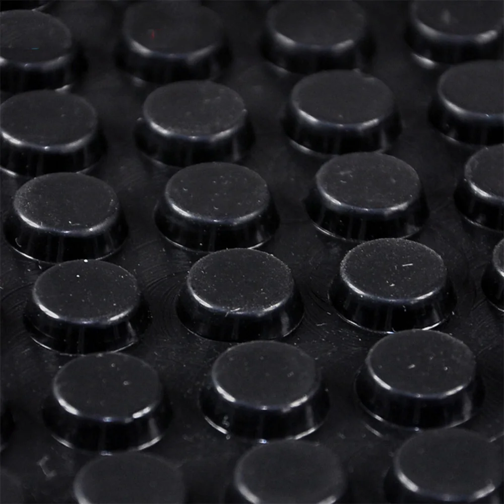 

128pcs 12mm*5mm black self adhesive soft anti slip bumpers silicone rubber feet pads great silica gel shock absorber
