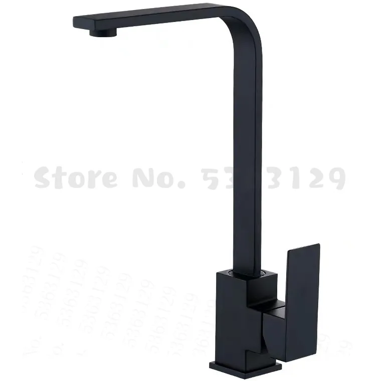 

Polished Black Brass Swivel Kitchen Sinks Faucet 360 degree rotating Single Hole Black Hot cold Water Sinks Kitchen Mixer Tap