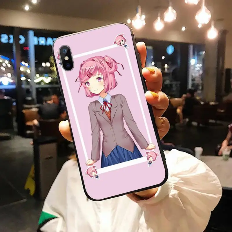 

Doki Doki Literature Club anime high quality Phone Case funda for iPhone 11 12 pro XS MAX 8 7 6 6S Plus X 5S SE 2020 XR