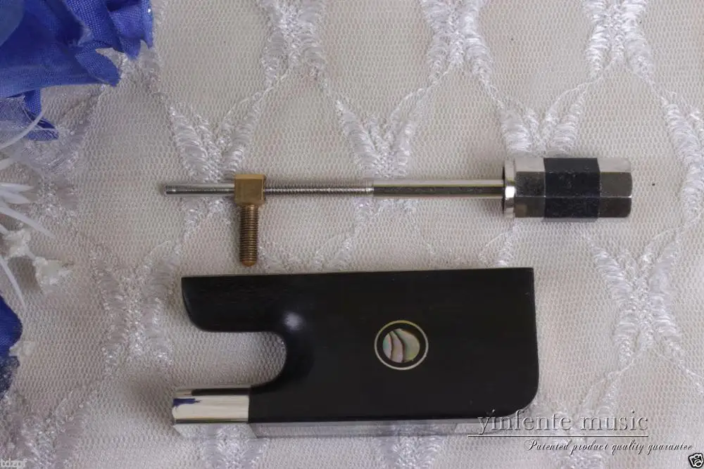 3/4 Вертикальный двойной басовый бант лягушка черное дерево Высший сорт винт для