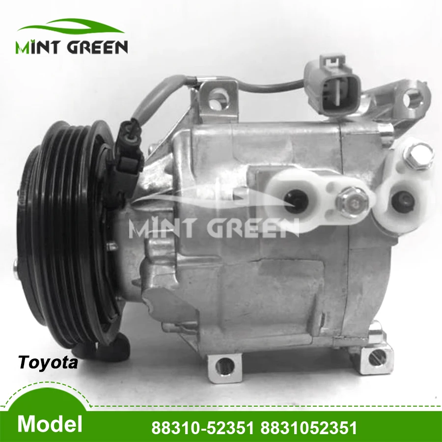 Компрессор кондиционера SCSA06C для автомобиля Toyota echo 88310-52351 88320-52400 447260-7842 447180-8750 4PK |