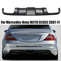 for mercedes benz w219 cls63 2007 2011 carbon fiber rear bumper lip diffuser auto tuning parts