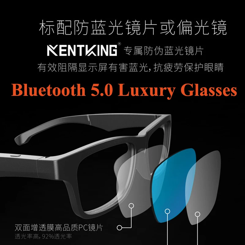 Смарт Очки солнцезащитные с поддержкой Bluetooth 5 0 и микрофоном 90 мА · ч|3D очки