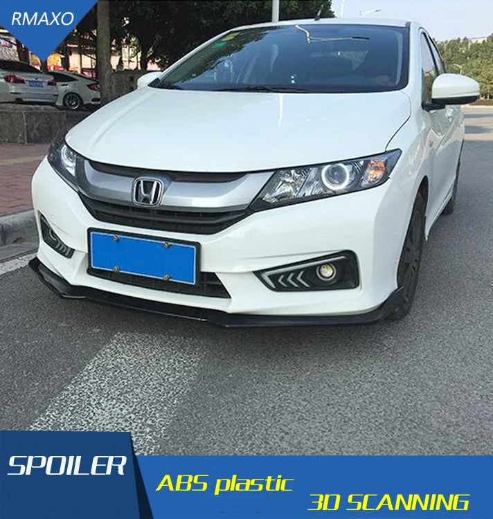 Для Honda City Body kit спойлер 2015 2018 для ABS задний передний бампер диффузор защитные