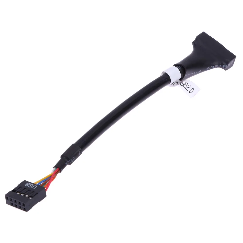 USB 3 0 20 Pin папа к 2 9 Материнская плата Женский кабель для передачи данных провод cd