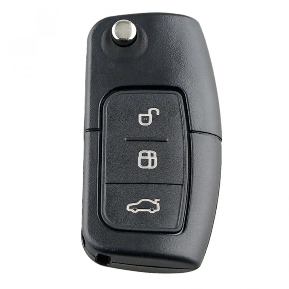 

1pcs Black Durable 433 Mhz 3 Buttons Replacement Remote Car key with 4D60Chip and FO21 Blade fit for Ford Monde