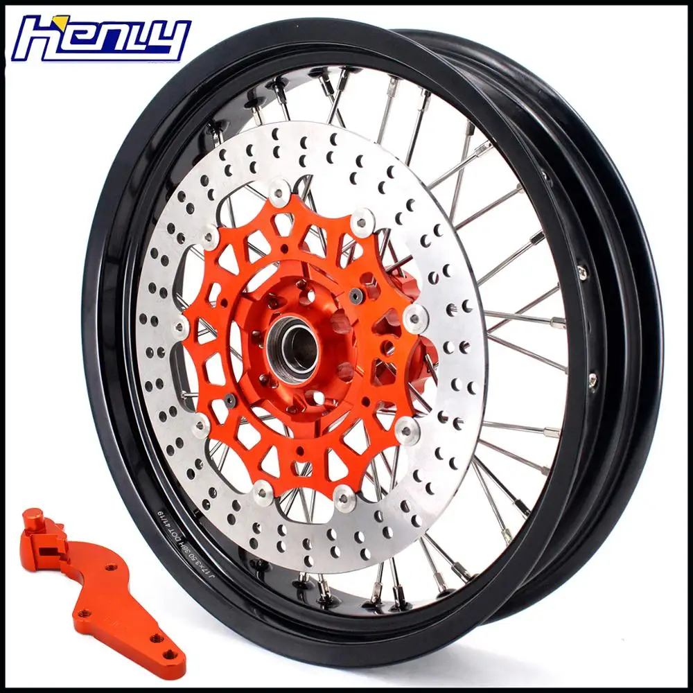 3,5/5,0 Supermoto колеса Supermotard обод набор для KTM EXC EXC-F SX SXF XCW XC XCF 125 250 150 300 350 450 505 530 2003- диски