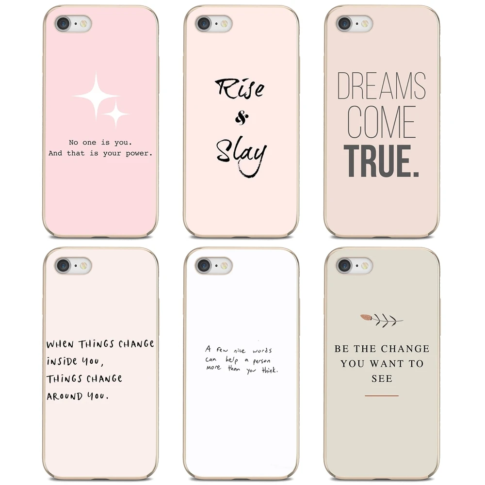 

Soft Case For iPod iPhone 10 11 12 Pro Mini 4S 5S SE 5C 6 6S 7 8 X XR XS Plus Max 2020 English word phrase inspirational