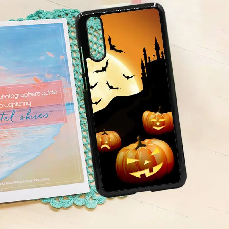 

Pumpkin Halloween Bat Witch Boo protective Phone Case funda PC for iPhone 11 12 pro XS MAX 8 7 6 6S Plus X 5S SE 2020 XR