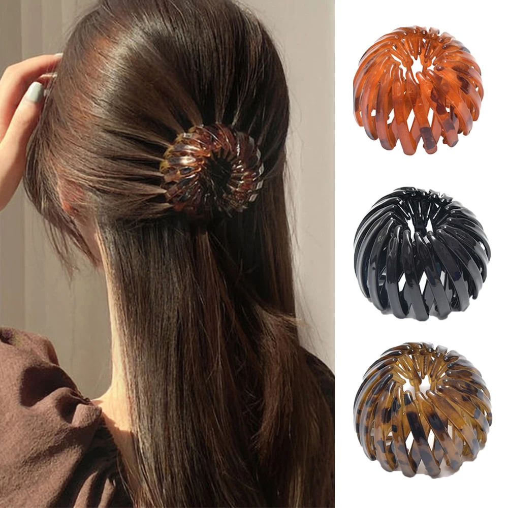 Модная простая Винтажная заколка для пучка в виде птичьего гнезда волос форме
