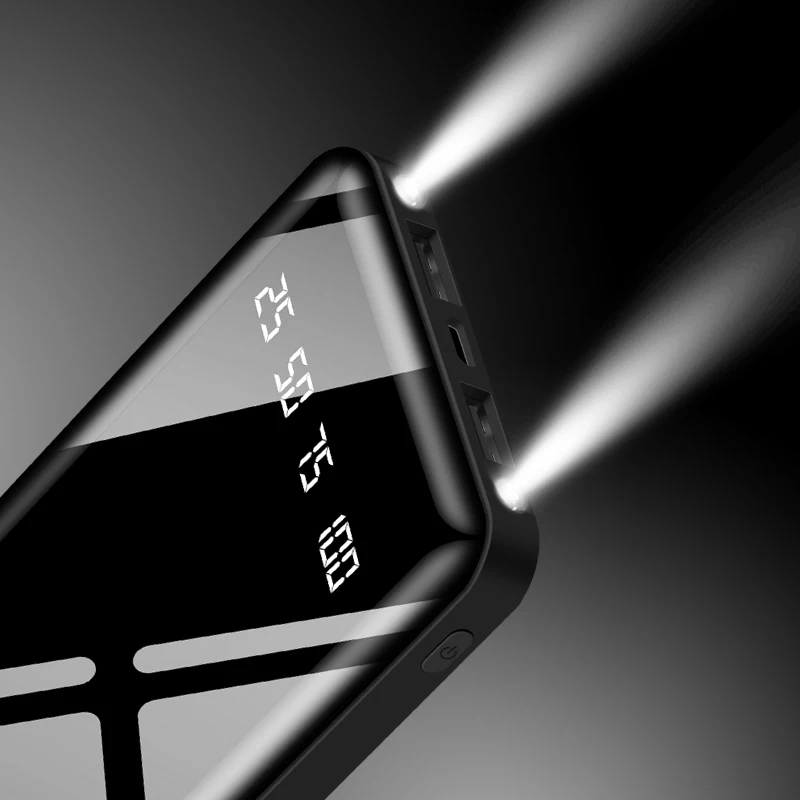 30000 мАч Внешний аккумулятор внешний USB светодиодный портативное зарядное