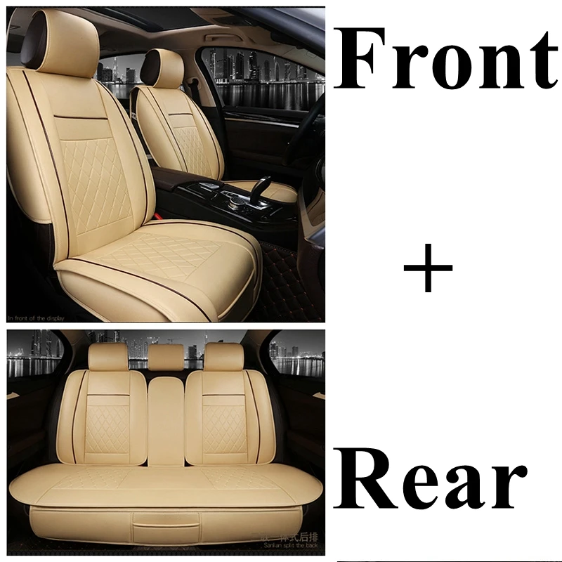 beige standard Автомобильный чехол для LADA Vesta Xray Kalina Priora Largus 4x4 Granta Samara 2106 210 Mini Countryman Coupe Clubman автомобильные аксессуары - Название цвета: beige standard