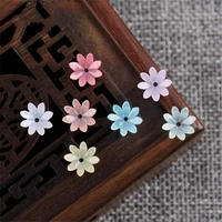 50pcslot 10mm resin flower beads for diy hair clip hairpin jewelry making handmade accessories material loose beads with hole