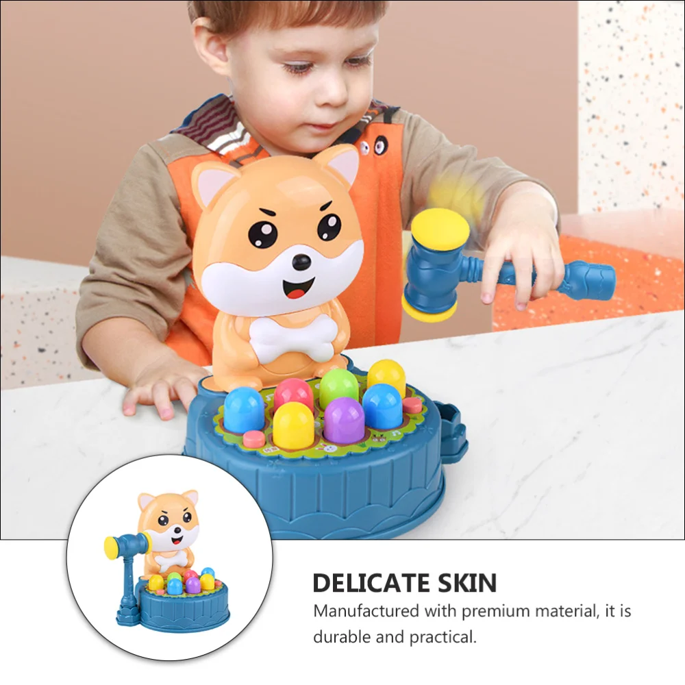 

1 Set of Mole Beating with Light Toddler Early Learning Cognitive (Blue)