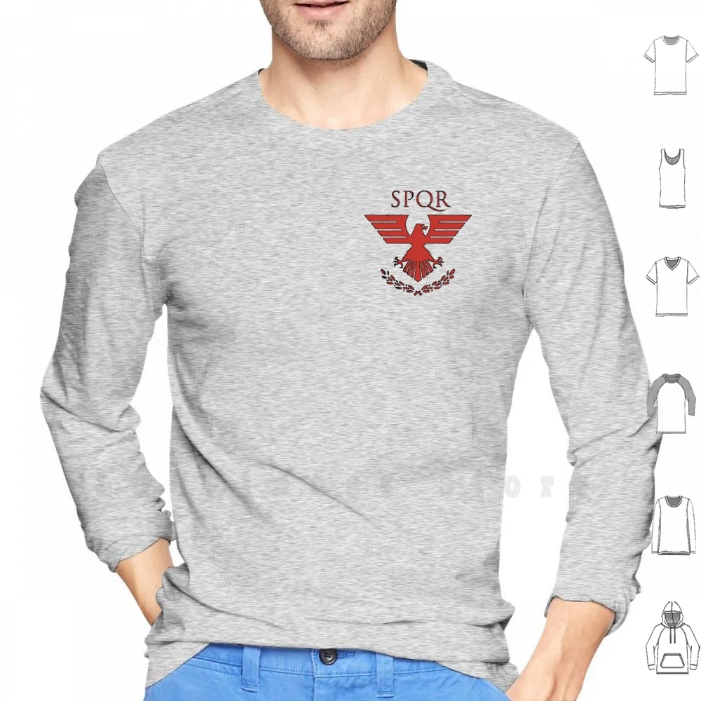 Худи с римским логотипом S P Q R логотип Римской империи смитный армейский солдат