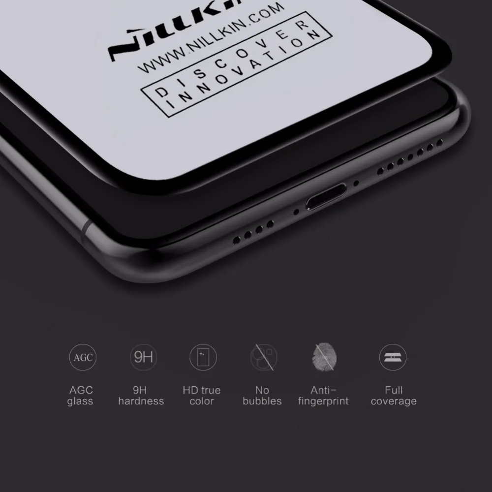 Для iPhone XR стекло 3D изогнутое закаленное NILLKIN CP + Max Защита от взрыва экрана для Apple X