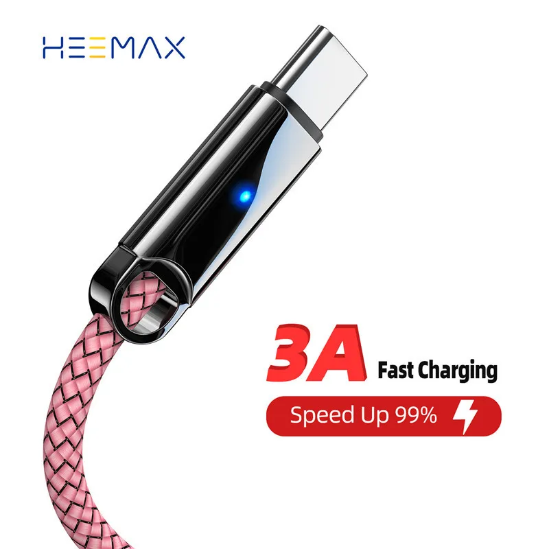 

USB Type C 3A Fast USB Charging Cable for Samsung S10 S9 Type-C Charger Data Cable for Redmi note 9 pro USB-C Cabo Wire