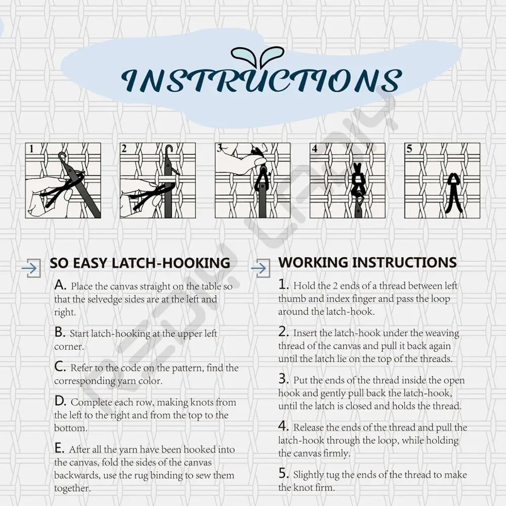 Latch Hook Rug Spring Landscape Chunky Yarn Tapestry Kit Crocheting Cushion Mat DIY Carpet Needlework Hobby &amp Crafts 85*58cm | Дом и сад