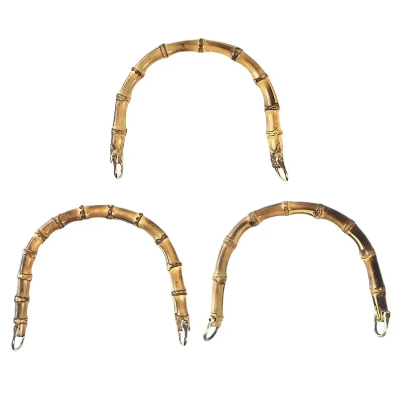 

Bamboo Bag Handle Replacement for DIY Purse Making Handbag Shopping Tote