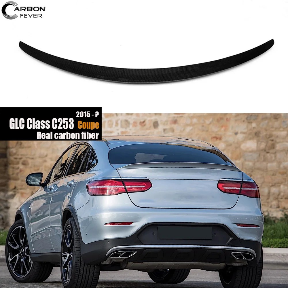 Задний спойлер крыло багажника из углеродного волокна губа для GLC Coupe C253 2016 + GLC350